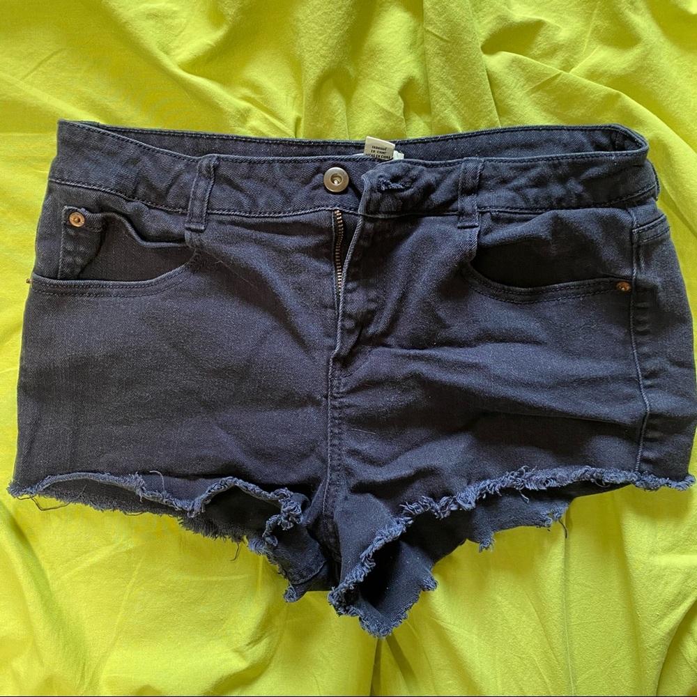 Navy short shorts